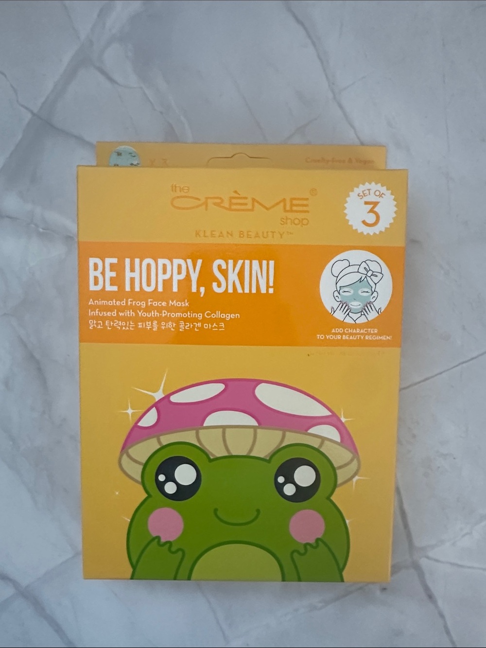 The Crème Shop 'Be Hoppy, Skin!' Animated Frog Face Mask (1 box)